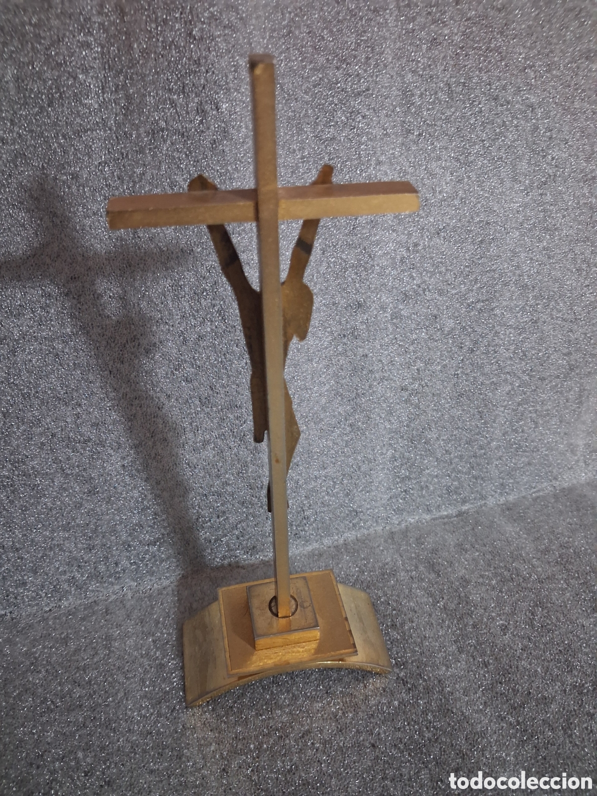 Vintage: Crucifijo de bronce moderno - Foto 5