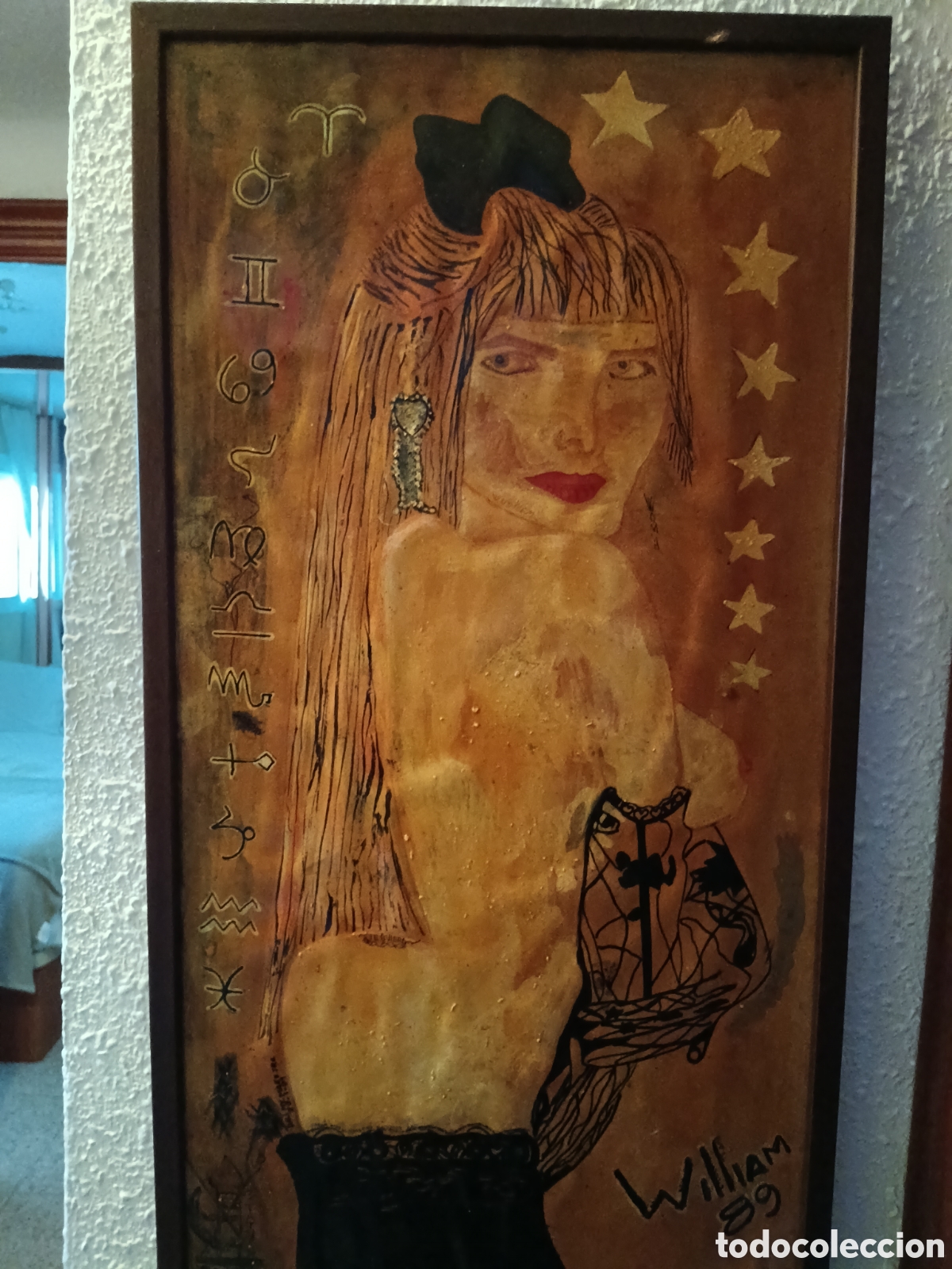 Vintage: Pintura Chicholina autor Arte William