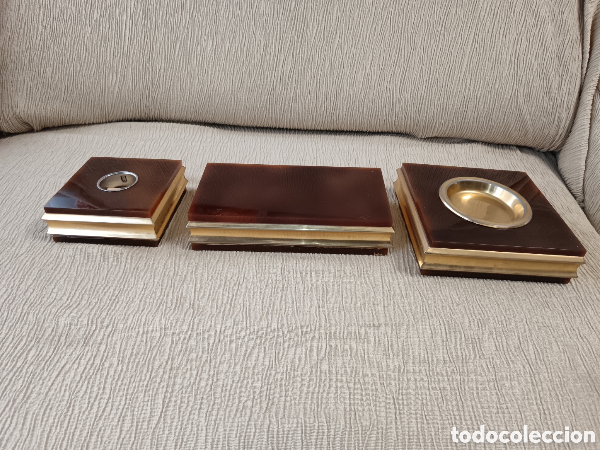 Vintage: Conjunto fumador vintage de 3 piezas
