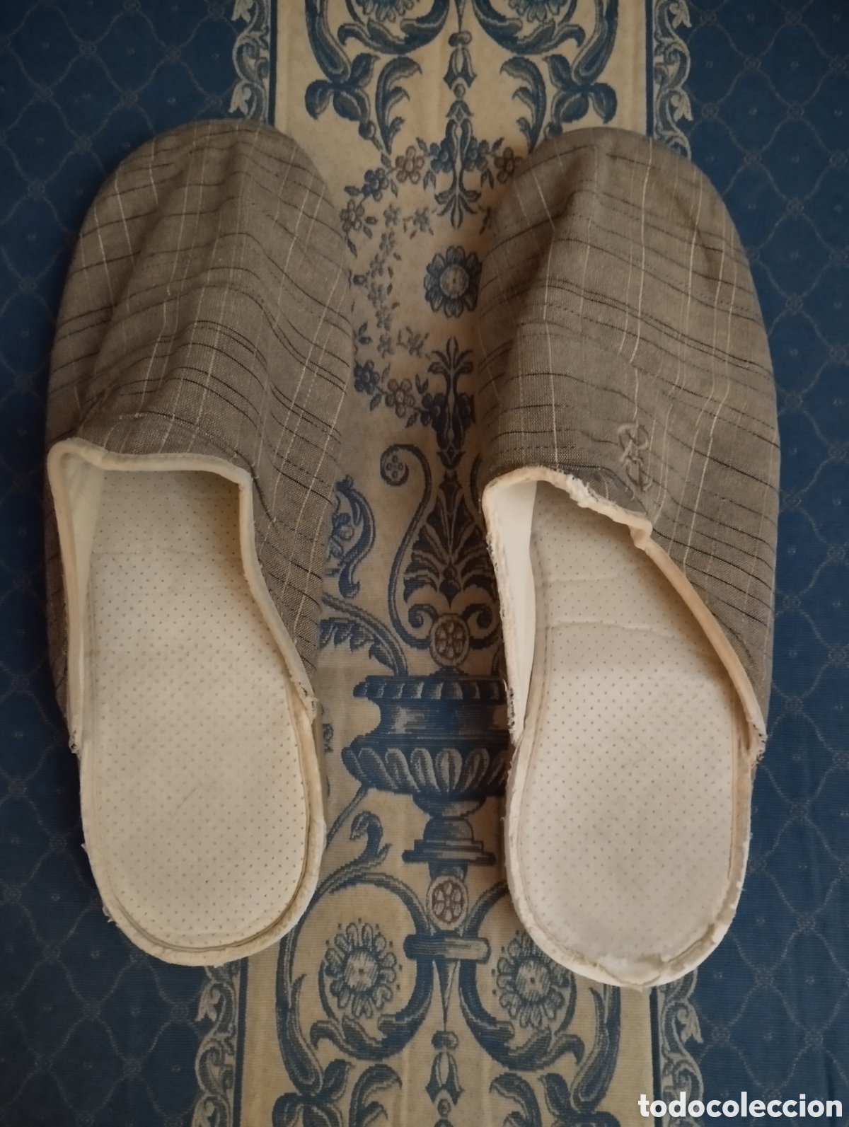 Vintage: Zapatillas (de casa) Vulca-Bicha S.L. Num.45 Damasco Tabaco V-B