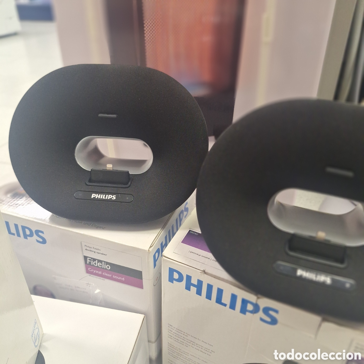 Vintage: Lote de 5 altavoces de la marca Philips - Foto 2