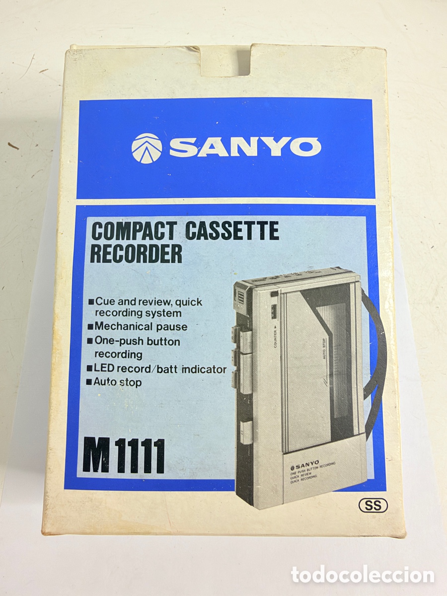 Vintage: Vintage Sanyo M1111 Cassette Tape Recorder Portable Walkman Tested Working Retro