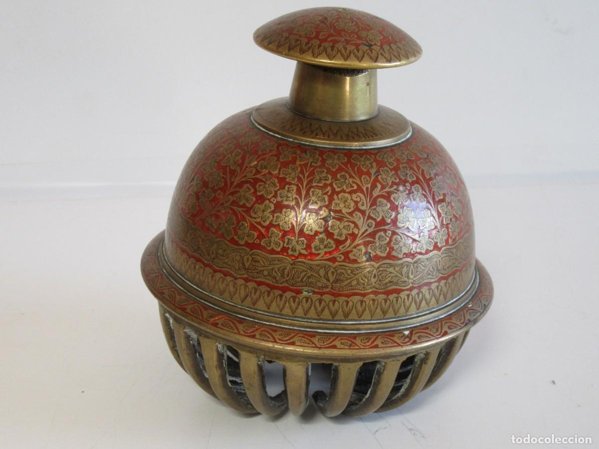 Vintage: GRAN CAMPANA VINTAGE GARRA ELEFANTE INDIA PARA ORACION