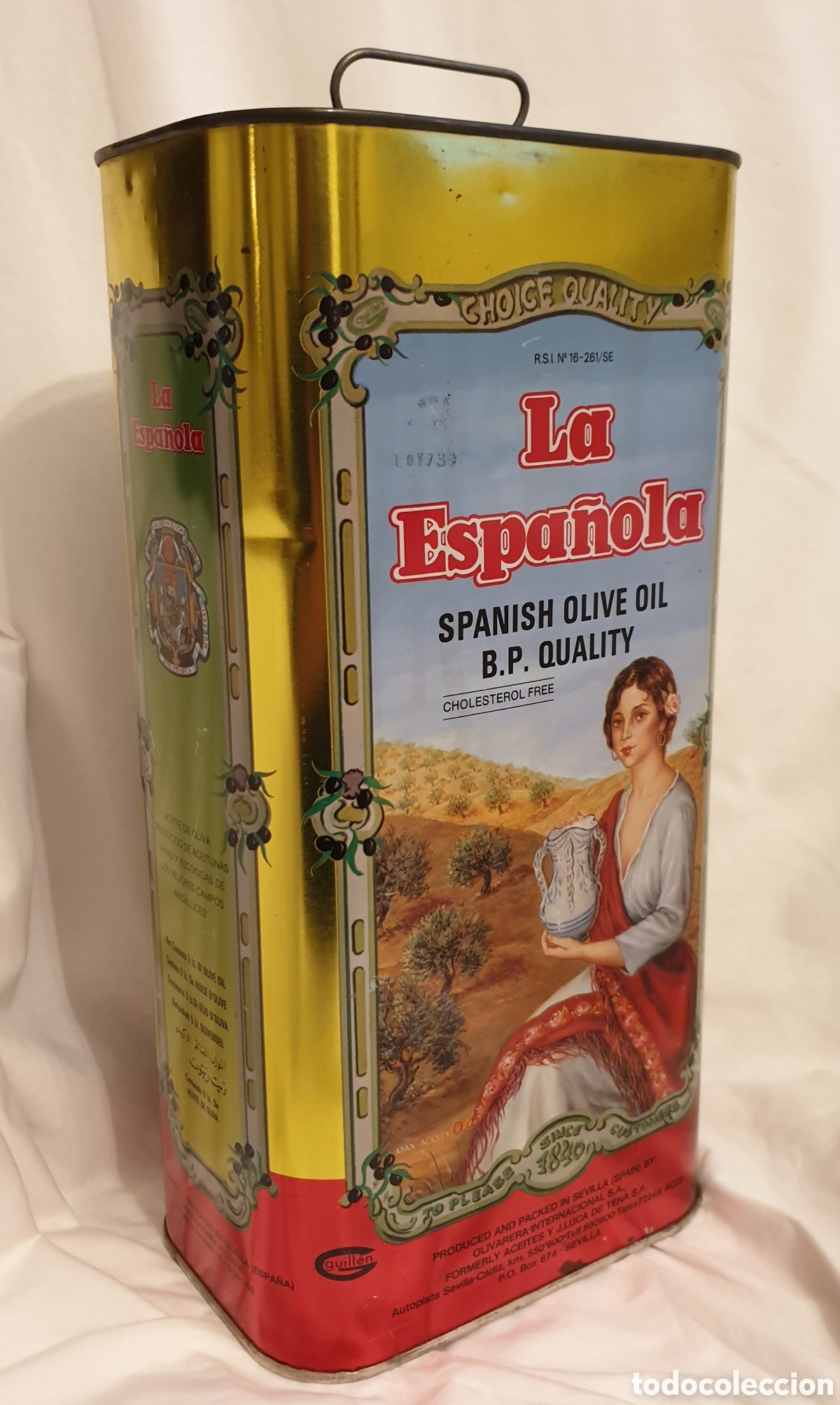 Vintage: LATA ANTIGUA LA ESPA&Ntilde;OLA (EDICI&Oacute;N RARE)
