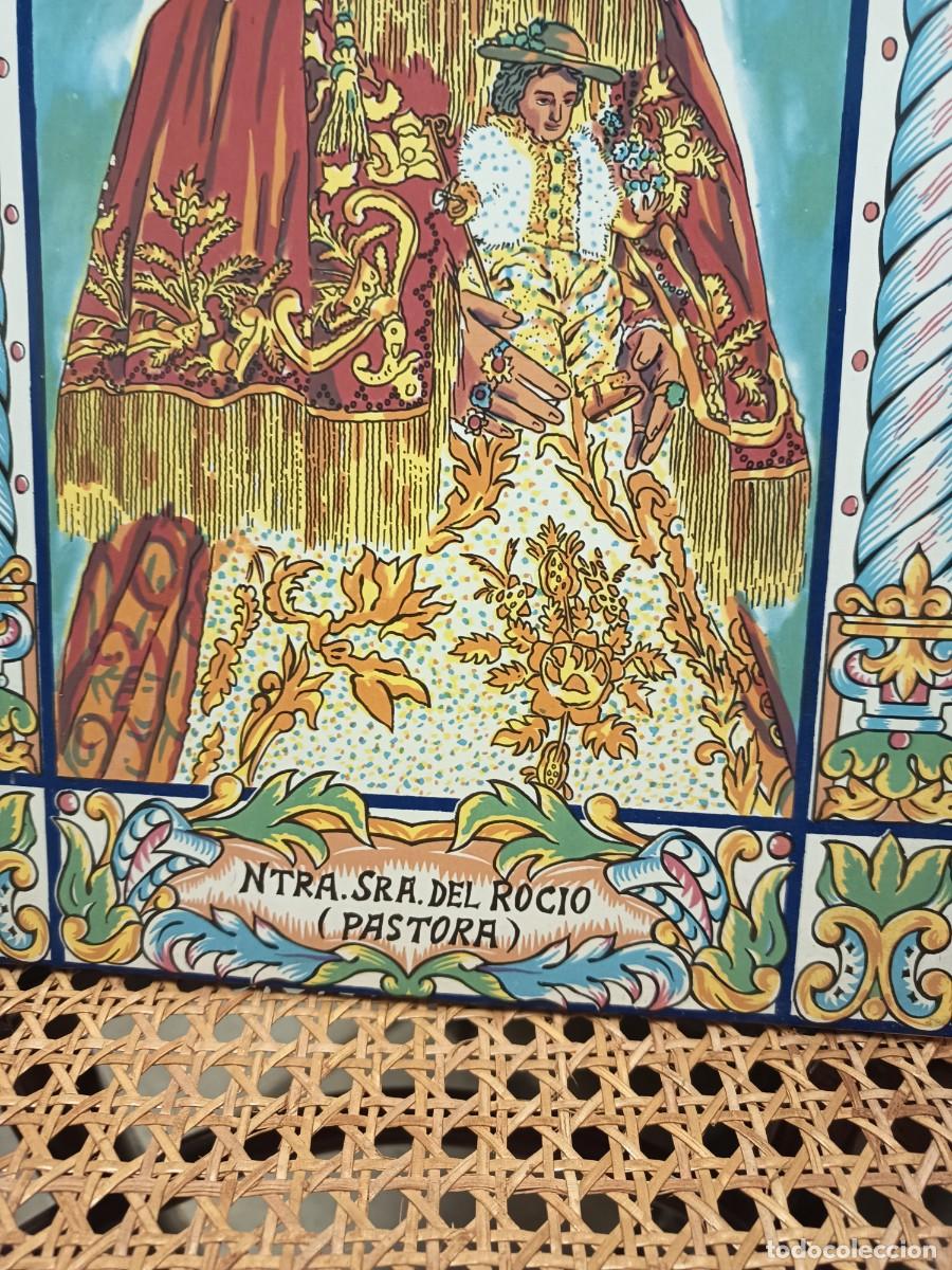 Vintage: Azulejo Nuestra Se&ntilde;ora del Roc&iacute;o - Foto 4