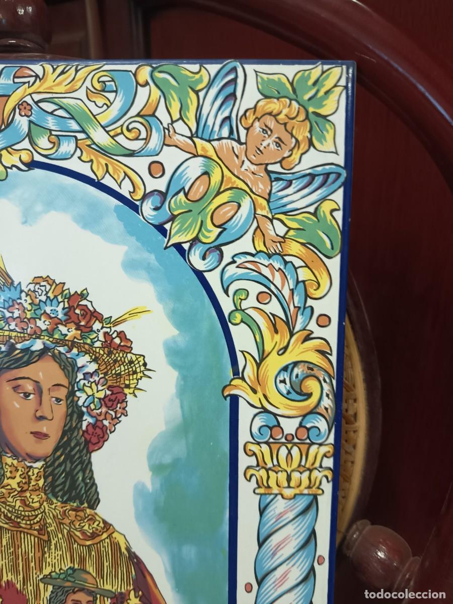 Vintage: Azulejo Nuestra Se&ntilde;ora del Roc&iacute;o - Foto 5