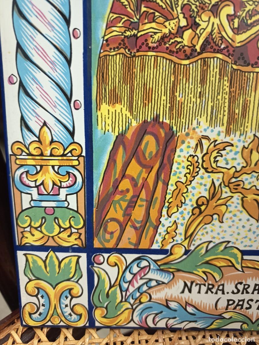 Vintage: Azulejo Nuestra Se&ntilde;ora del Roc&iacute;o - Foto 6