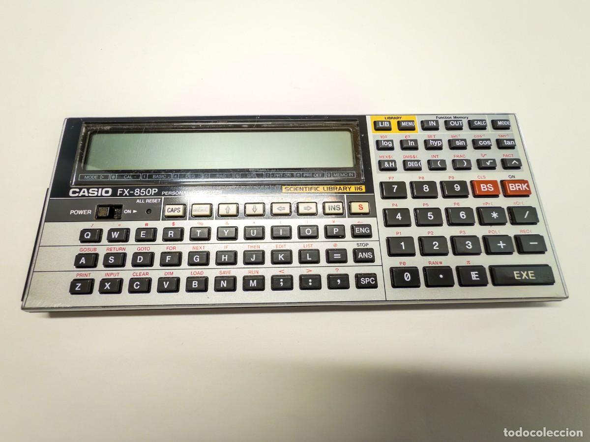Vintage: Casio FX-850P ordenador de bolsillo programable BASIC