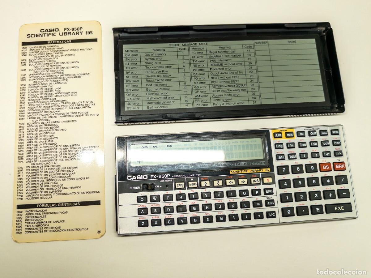 Vintage: Casio FX-850P ordenador de bolsillo programable BASIC - Foto 9
