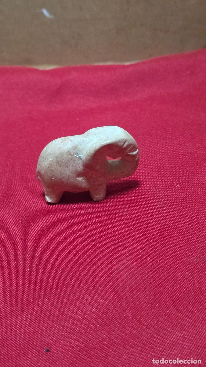 Vintage: mini elefante de piedra - Foto 3