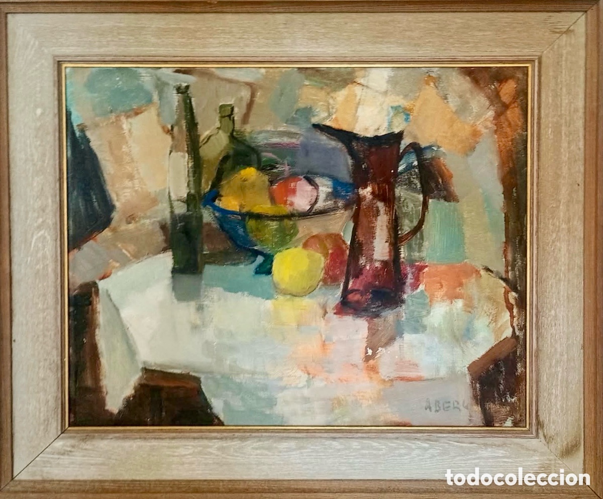 Vintage: &Oacute;leo sobre tabla de Bengt Rune &Aring;berg (1941&ndash;2015)