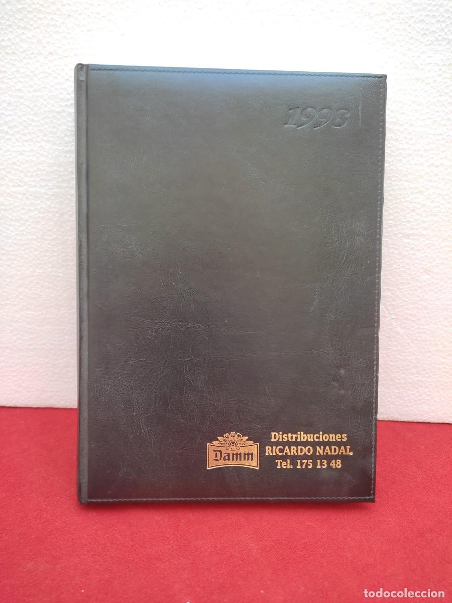 Vintage: agenda diario almanaque calendario publicidad cerveza Damm - 1998 - Ricardo Nadal