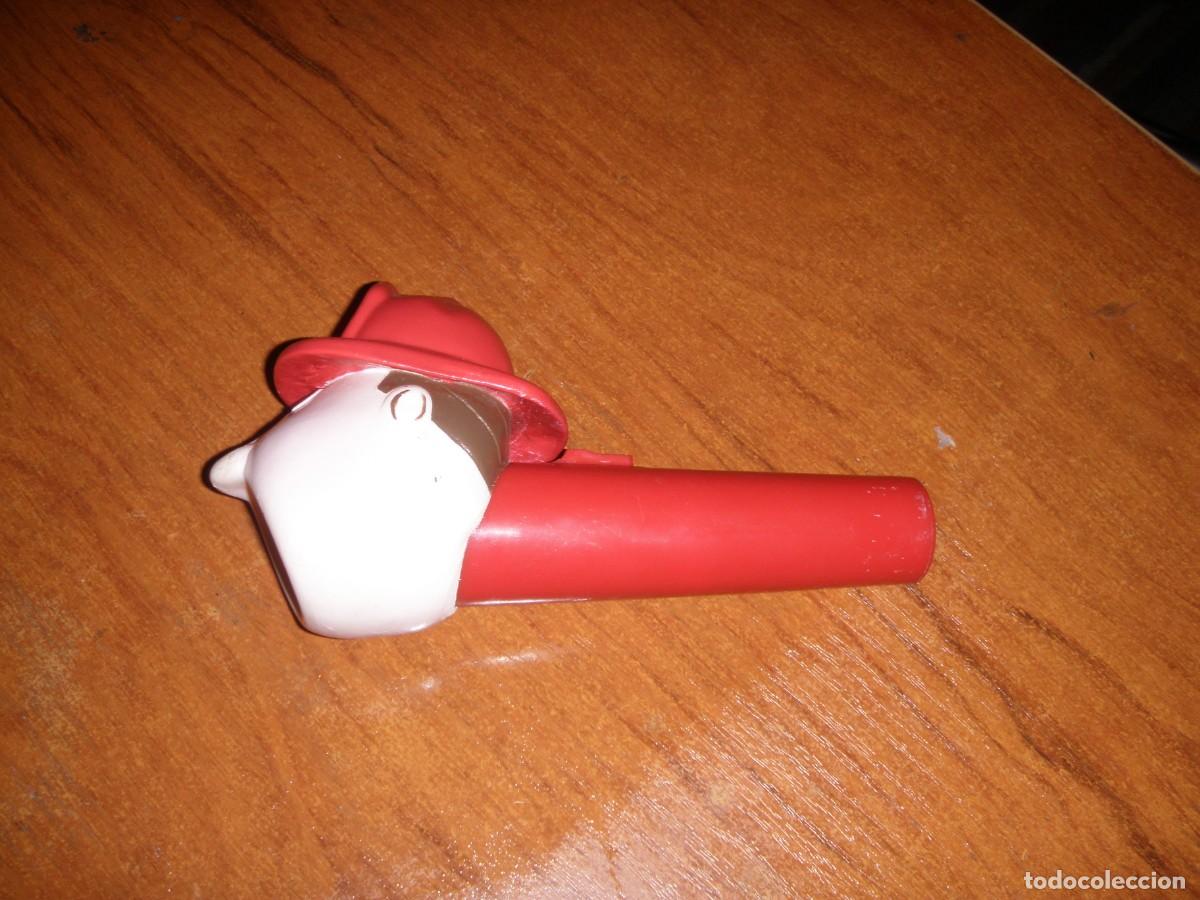 Vintage: LINTERNA CON CABEZA BOMBERO UNICA!!!! MUY RARA