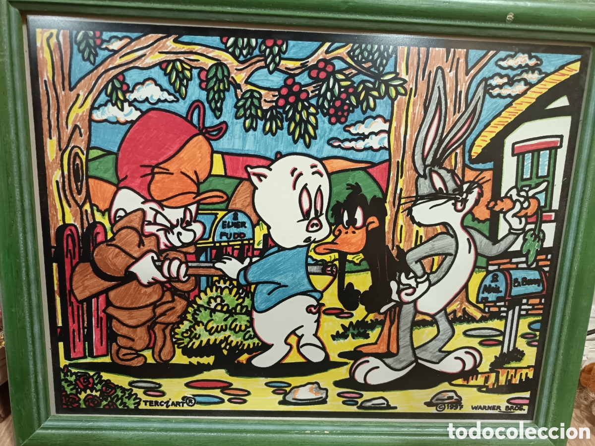 Vintage: Cuadro vintage Looney tunes 1997