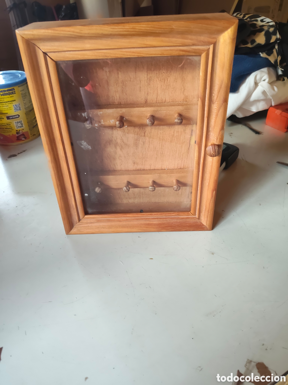 Vintage: Colgador de llaves de madera - Foto 2
