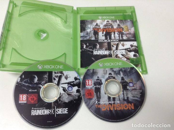 Xbox One de segunda mano: TOM CLANCYS THE DIVISION + RAINBOW SIX SIEGE DOUBLE PACK - Foto 3