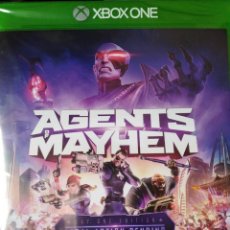 Xbox One de segunda mano: AGENTS OF MAYHEM (DAY ONE EDITION). JUEGO PARA XBOX ONE. NUEVO, PRECINTADO. PAL-ESP.. Lote 276170108