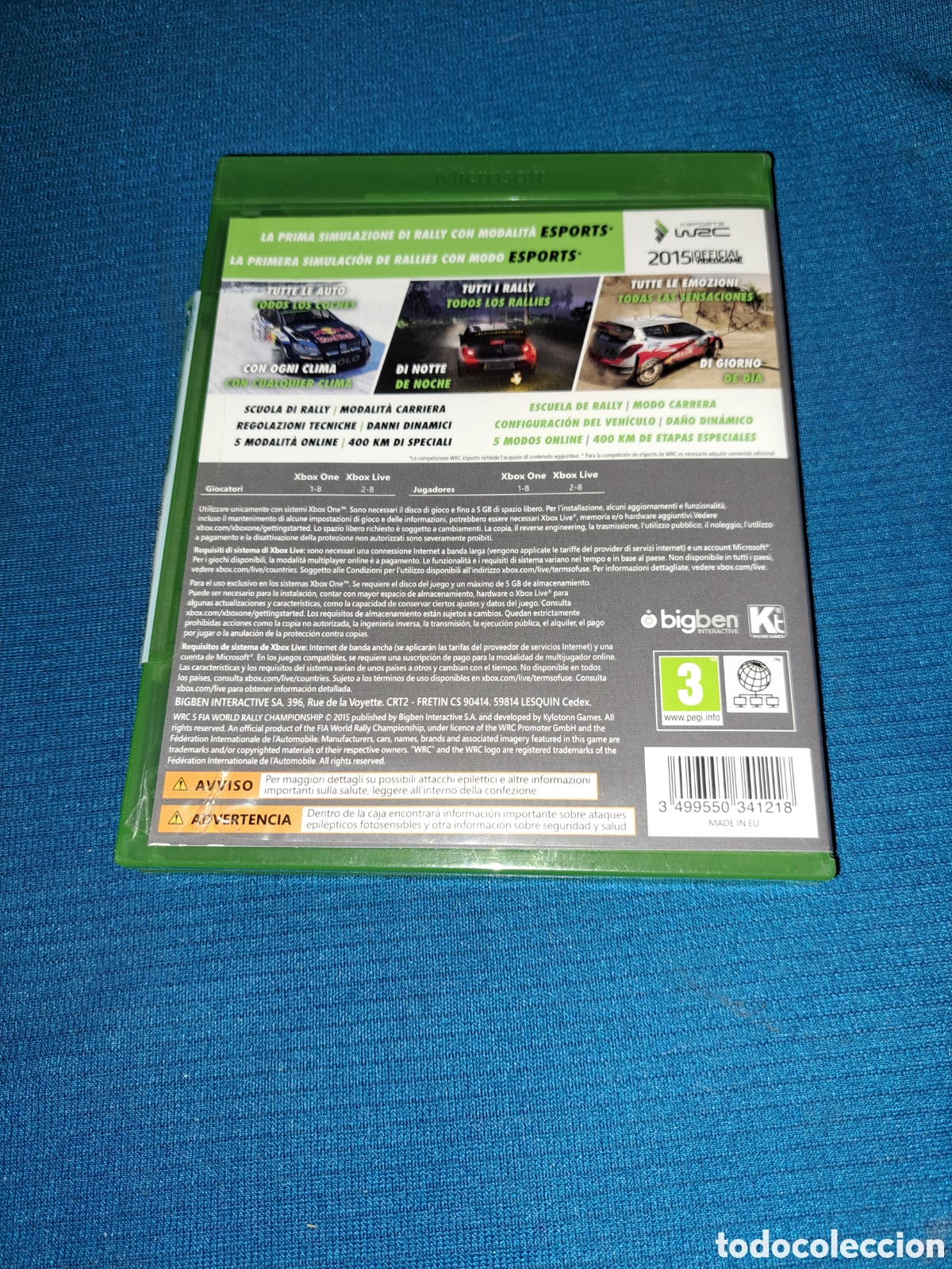 Xbox One de segunda mano: XBOX ONE WRC 5 BIGBEN INTERACTIVE, CASTELLANO - Foto 2