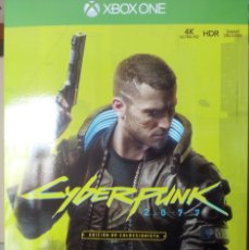 Xbox One de segunda mano: CYBERPUNK 2077 - ED. COLECCIONISTA - XBOX ONE - SIN JUEGO NI STEELBOOK NI LIBRO DE ARTE