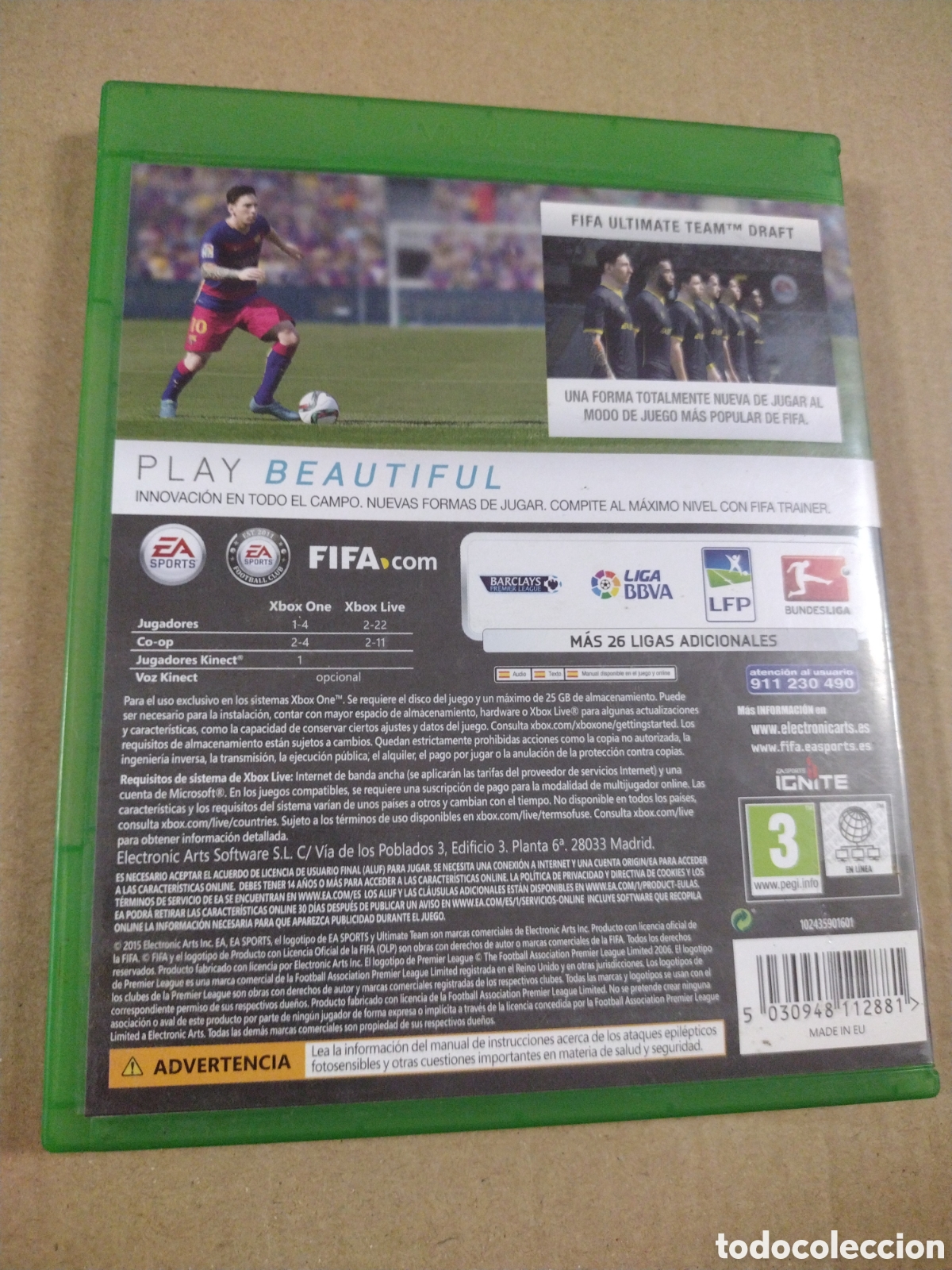 Xbox One de segunda mano: FIFA 16. XBOX ONE. Leer descripci&oacute;n. - Foto 2