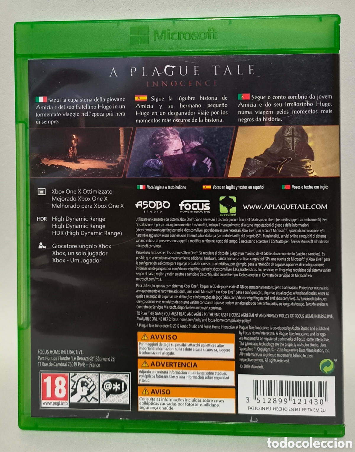Xbox One de segunda mano: A plague tale: Innocence (XBOX ONE) - Foto 2