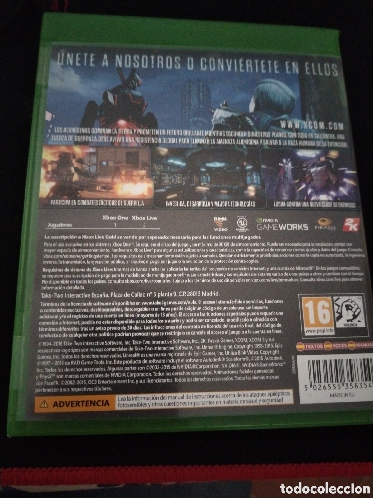 Xbox One de segunda mano: XCOM 2. 2K Firaxis. X-BOX ONE - Foto 2