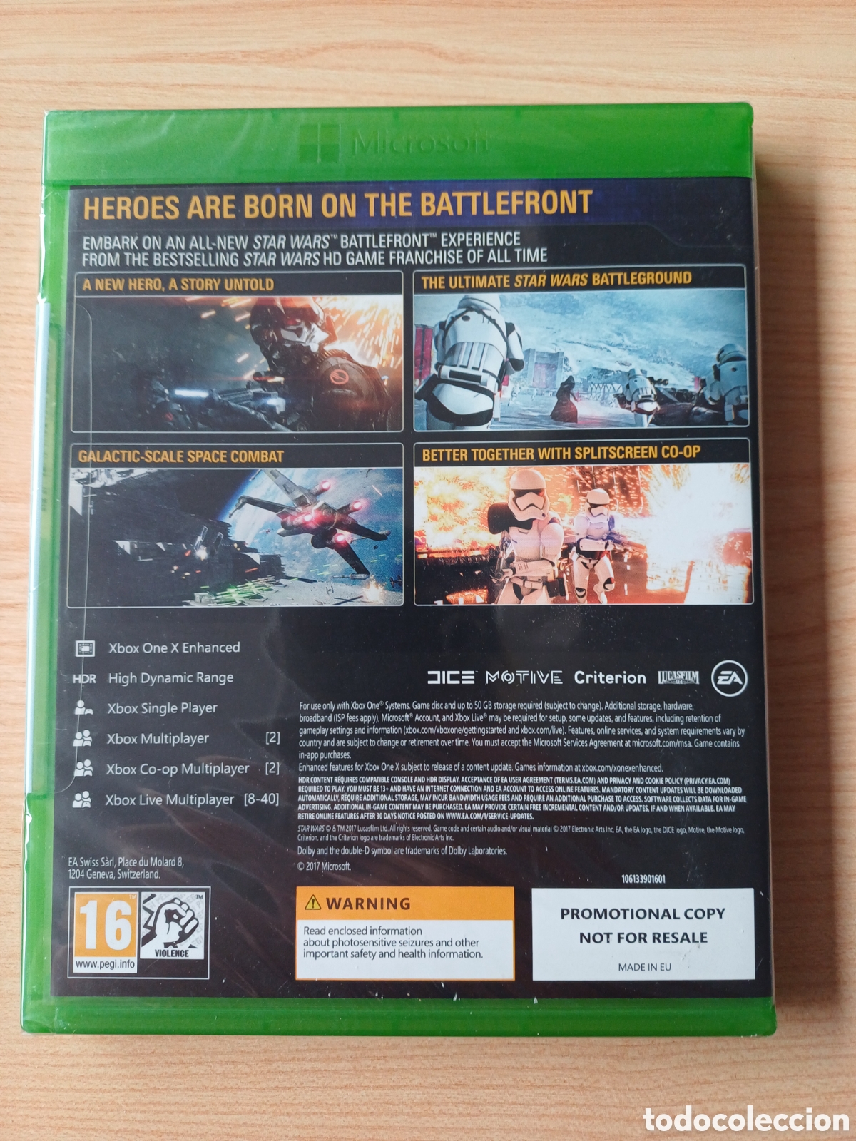 Xbox One de segunda mano: STAR WARS BATTLEFRONT II XBOX ONE PRECINTADO - Foto 2