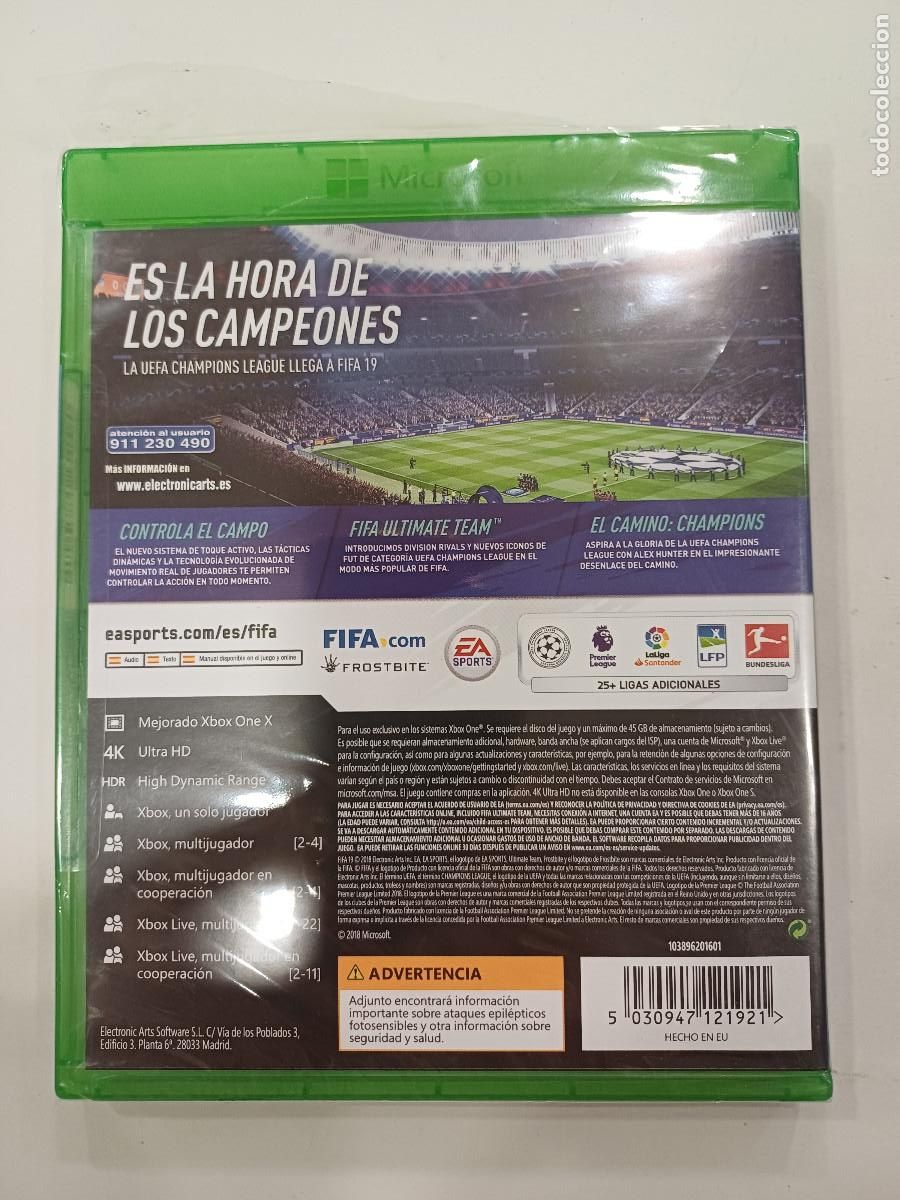 Xbox One de segunda mano: FIFA 19/XBOX ONE/PRECINTADO&iexcl;&iexcl;&iexcl;&iexcl;. - Foto 2