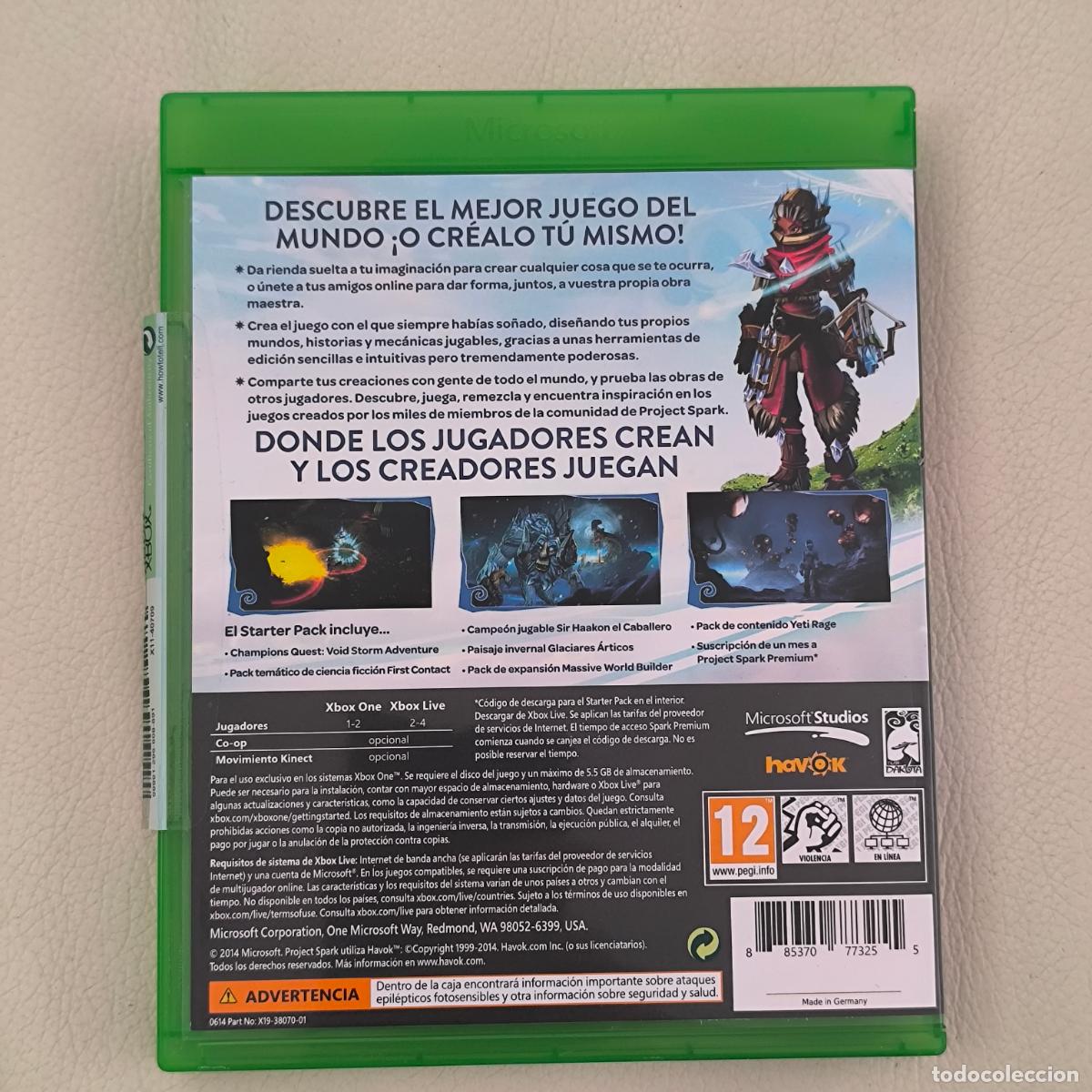 Xbox One de segunda mano: PROJECT SPARK XBOX ONE XONE COMO NUEVO - Foto 4