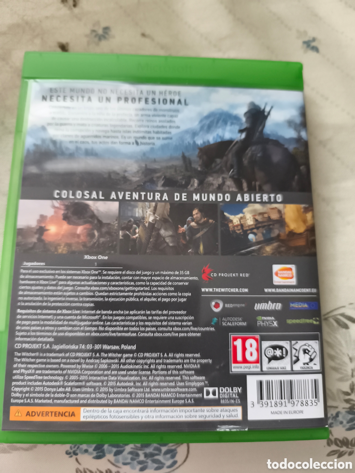 Xbox One de segunda mano: The Witcher 3: Wild Hunt + Soundtrack - Foto 2