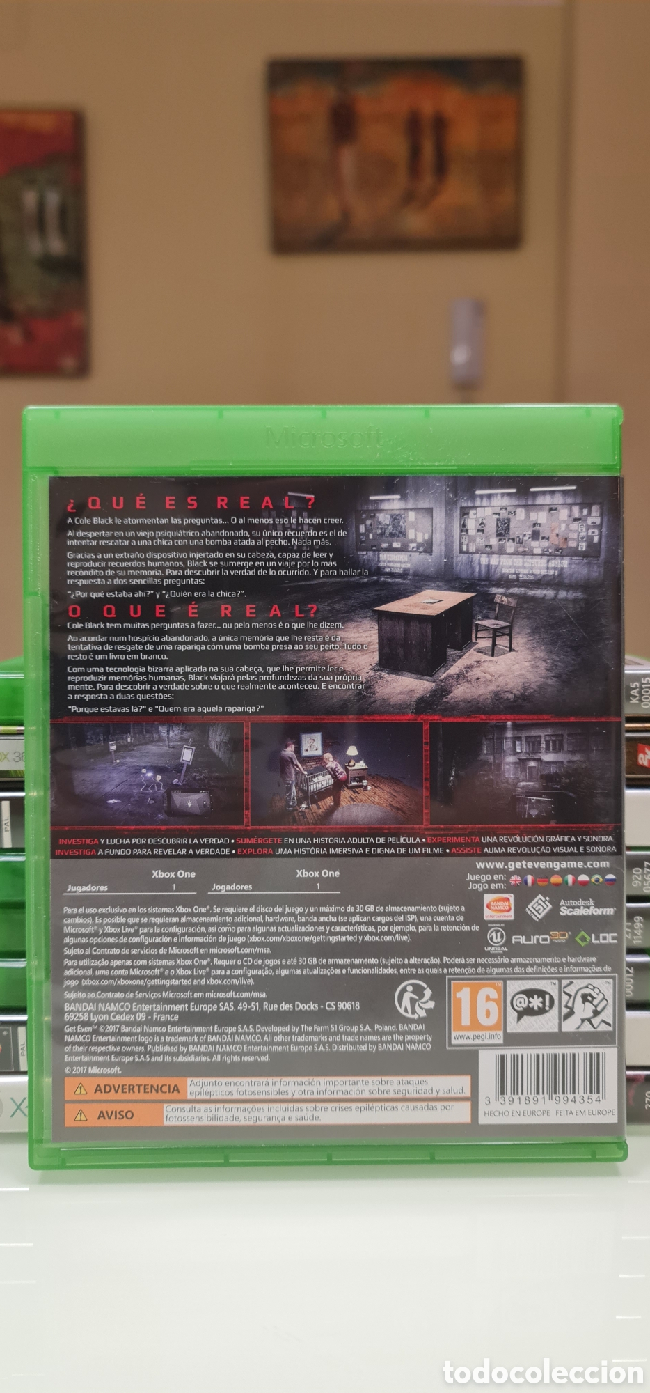 Xbox One de segunda mano: GET EVEN XBOX ONE PAL ESPA&Ntilde;A - Foto 3