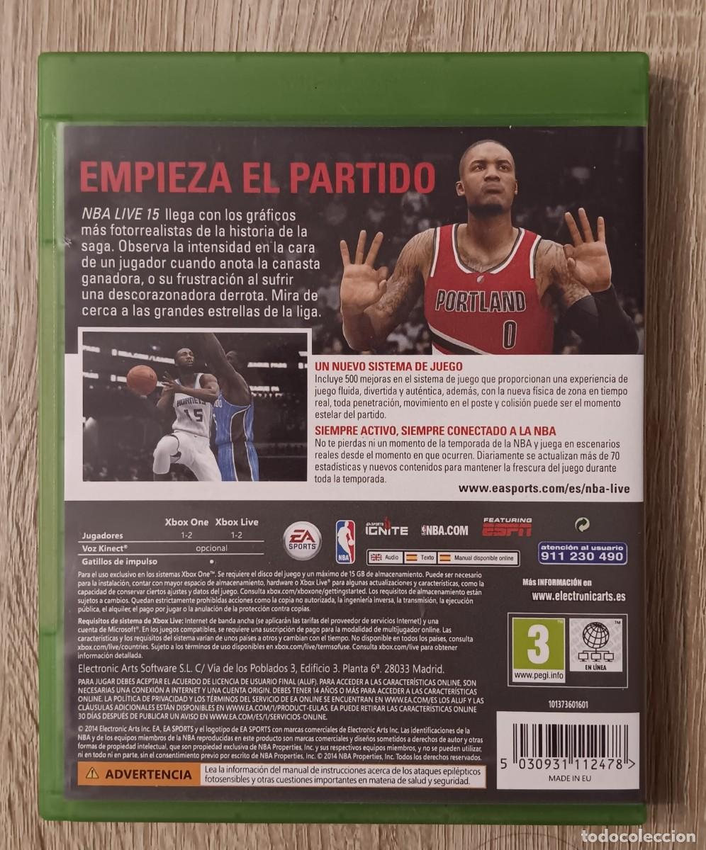 Xbox One de segunda mano: JUEGO XBOX ONE NBA LIVE 15 - Foto 3
