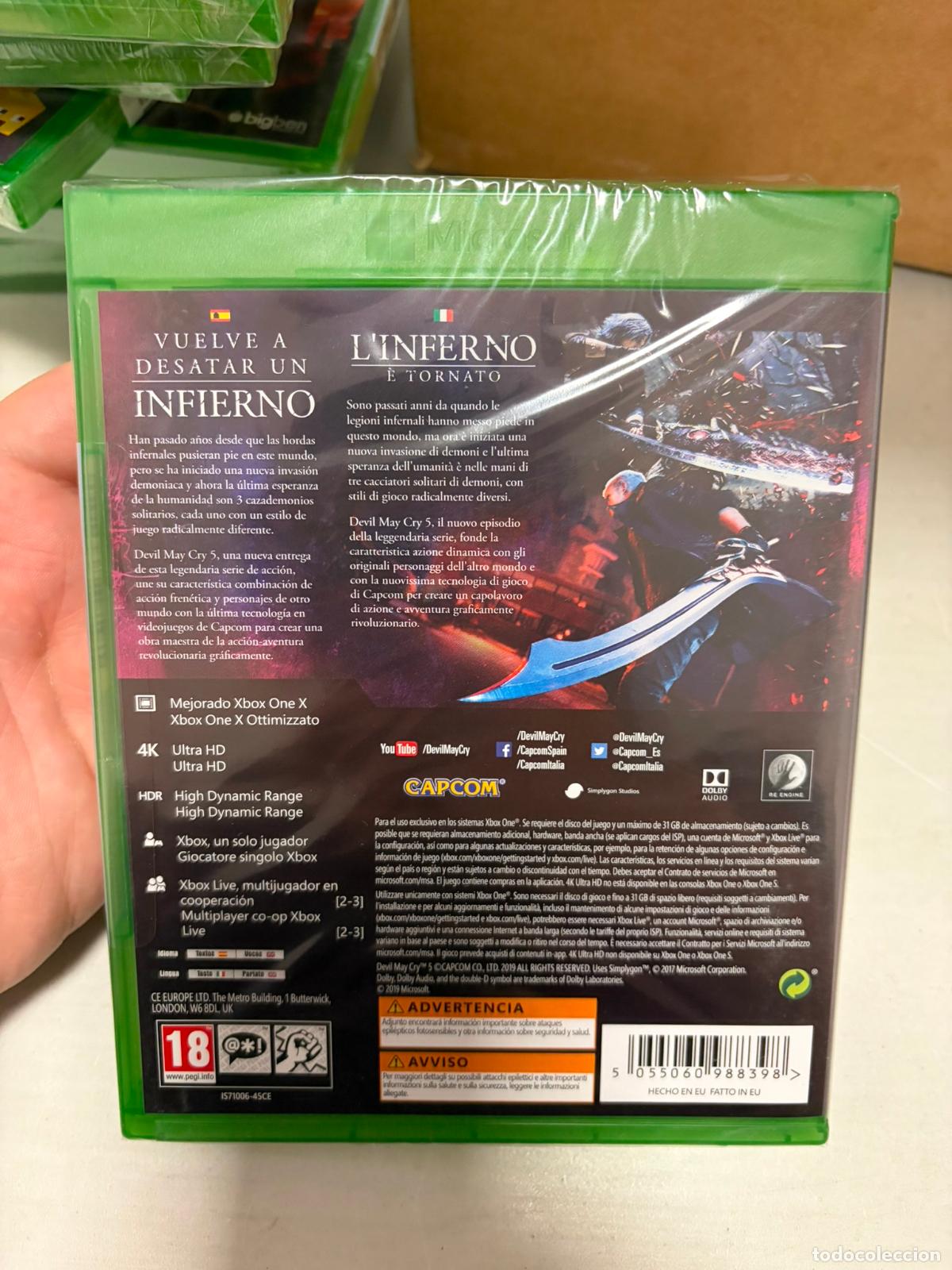 Xbox One de segunda mano: Devil may cry 5 - Xbox One - Nuevo precintado pal esp - Foto 2