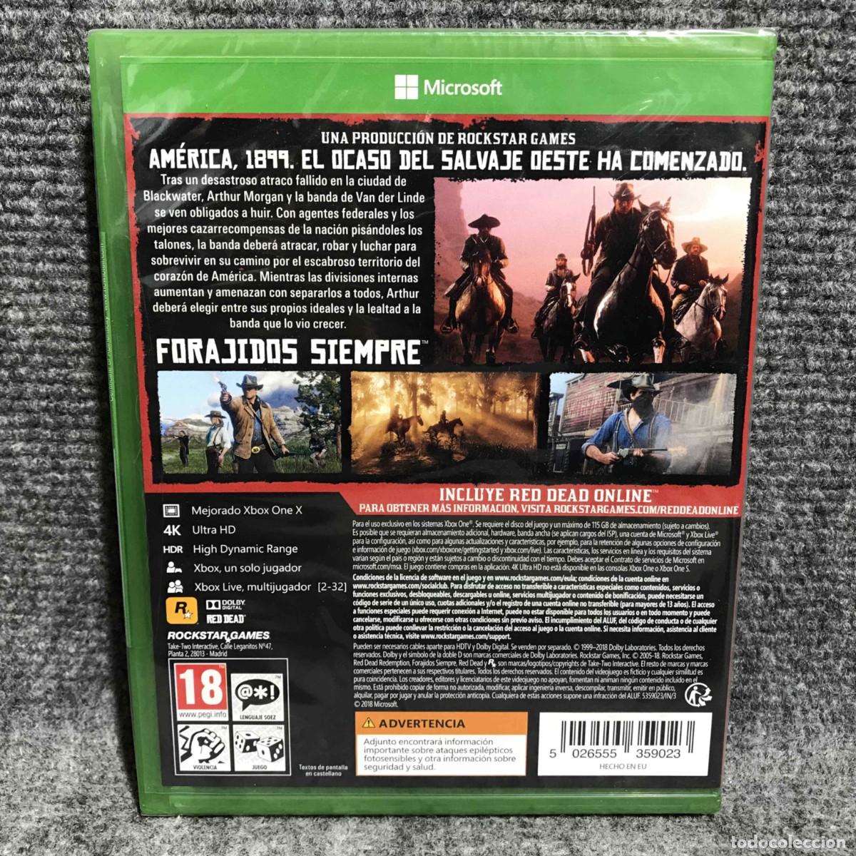 Xbox One de segunda mano: RED DEAD REDEMPTION II NUEVO MICROSOFT XBOX ONE - Foto 2