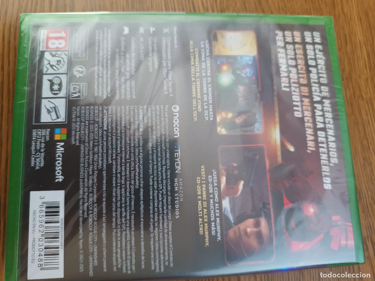 Xbox One de segunda mano: ROBOCOP ROGUE CITY UNFINISHED BUSINESS XBOX PAL ESPA&Ntilde;A PRECINTADO