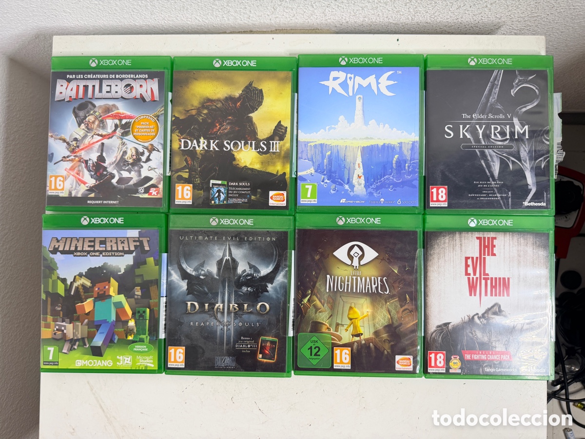 Xbox One de segunda mano: Lote 8 juegos Xbox One Pal Fr