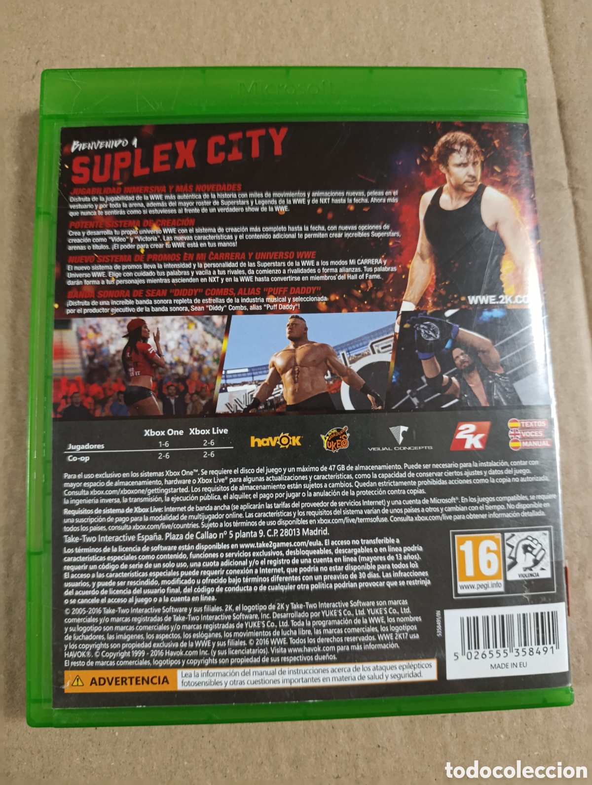 Xbox One de segunda mano: WWE W2K17 XBOX ONE. W. - Foto 2