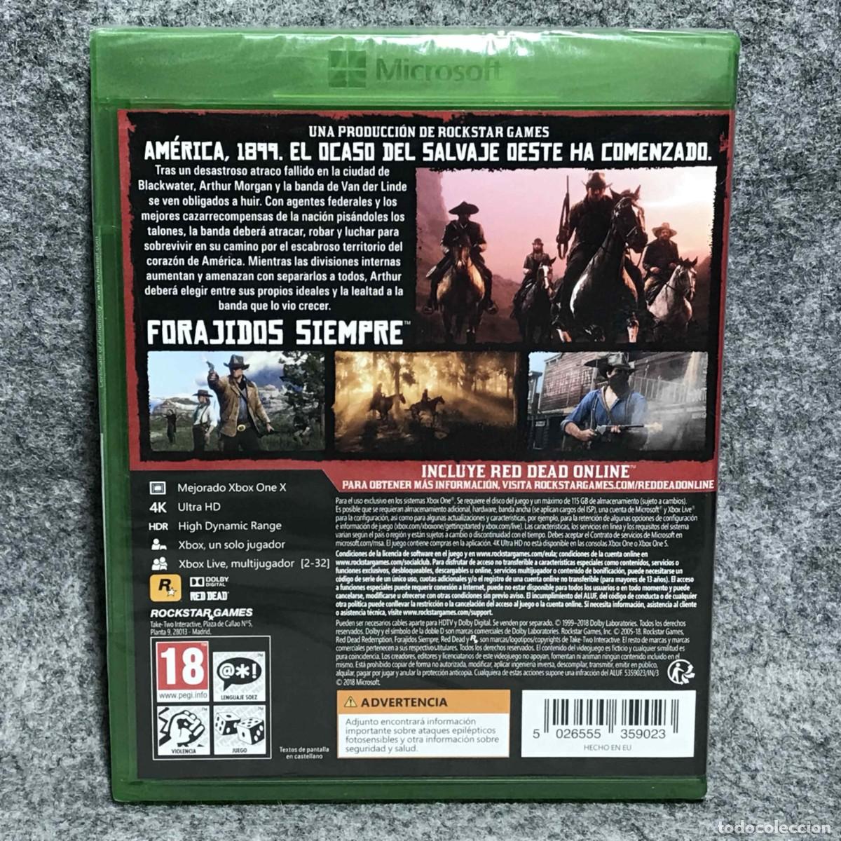 Xbox One de segunda mano: RED DEAD REDEMPTION II NUEVO PRECINTADO MICROSOFT XBOX ONE - Foto 2