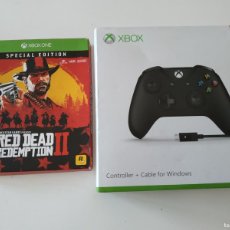 Xbox One: JUEGO RED DEAD REDEMPTION SPECIAL EDITION + MANDO XBOX + CABLE PARA WINDDOWS. Lote 365820801
